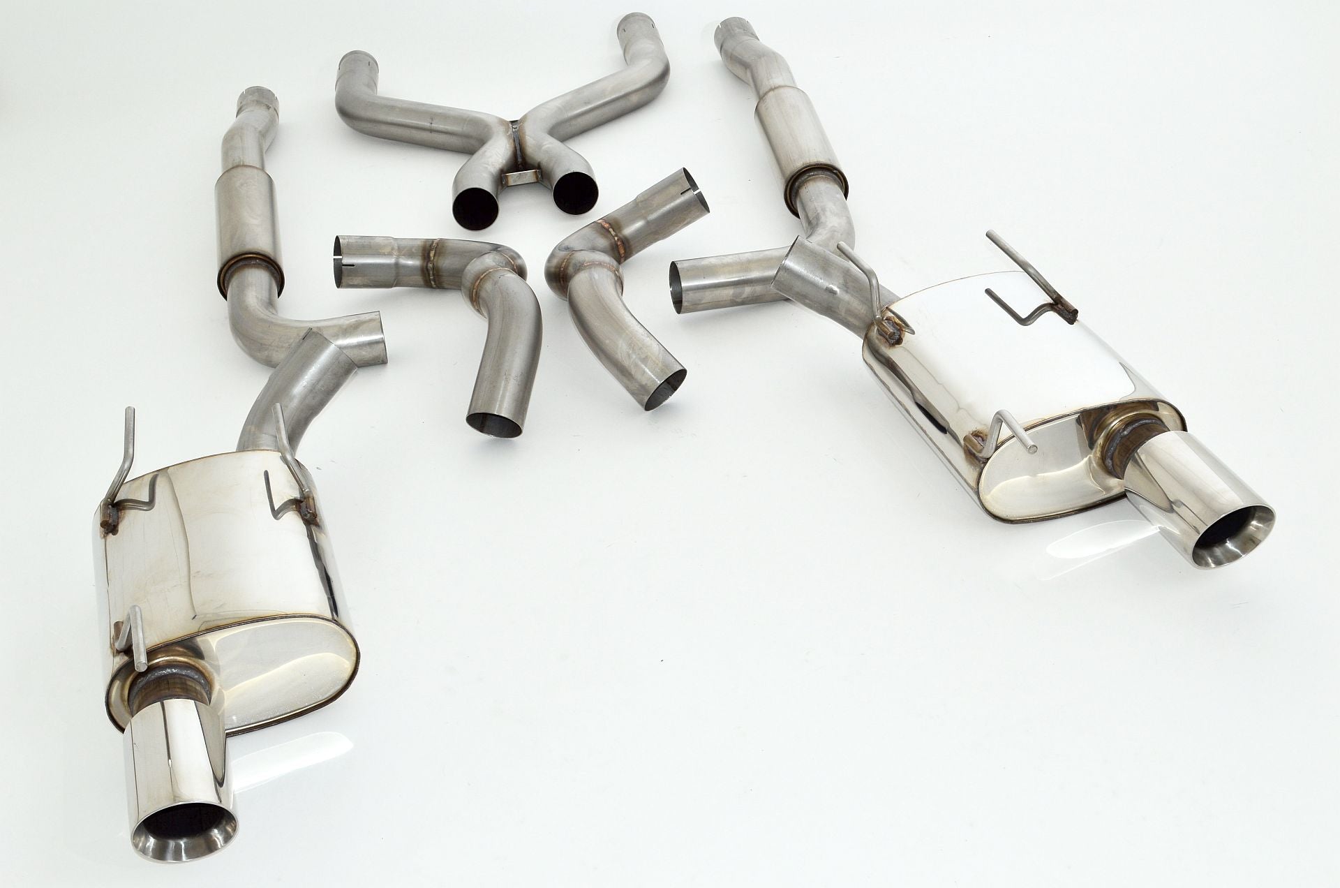 Friedrich Motorsport 76mm Duplex Sportauspuff Auspuff Anlage für Ford Mustang 5