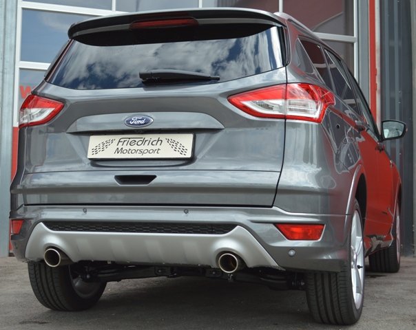 Friedrich Motorsport 70mm Auspuff Sportauspuff für Ford Kuga 2 ab 13 Allrad 2.0