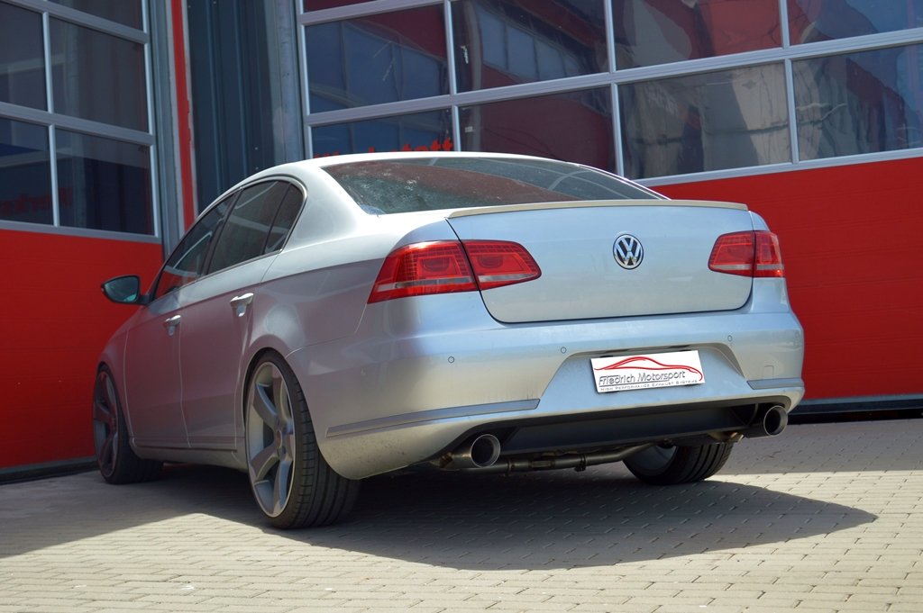 Friedrich Motorsport 76mm Duplex Sportauspuff Auspuff Anlage für VW Passat 3C B7
