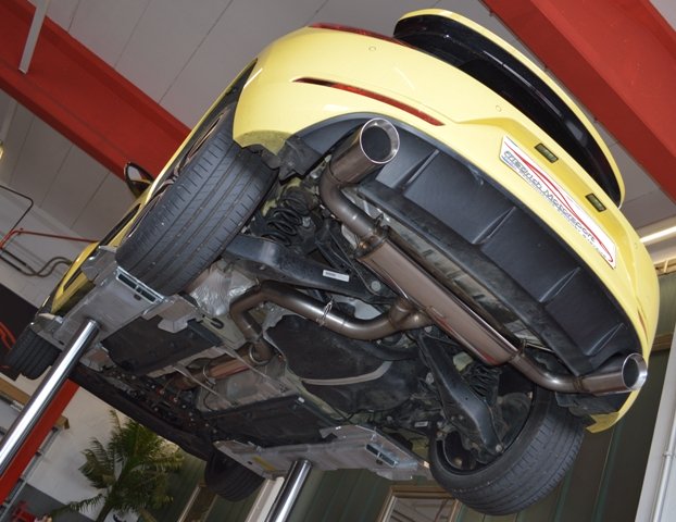 Friedrich Motorsport 76mm Duplex Auspuff Sportauspuff Anlage für VW Beetle 5C
