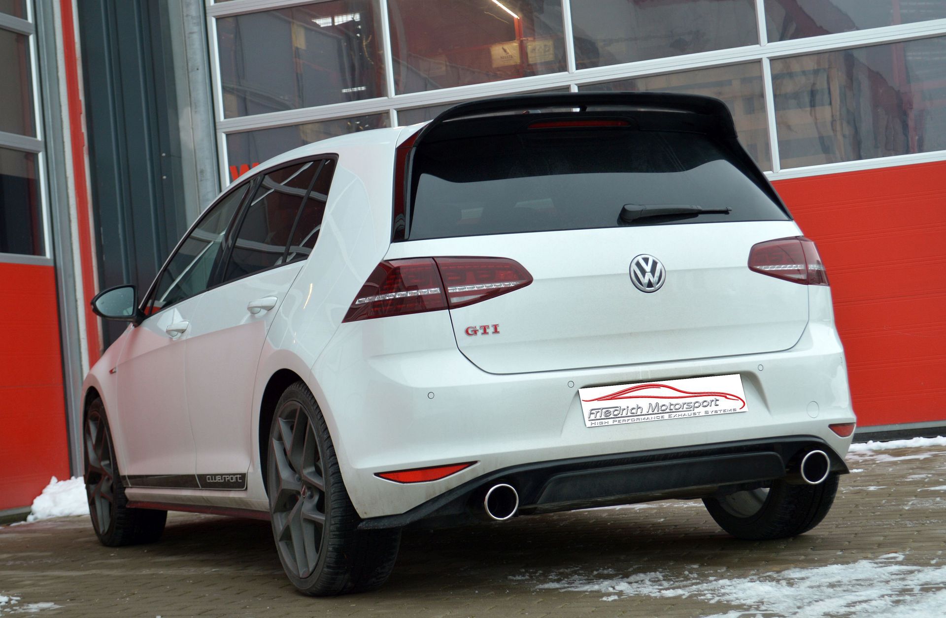 Friedrich Motorsport 76mm Sportauspuff Anlage für VW Golf 7 GTI Clubsport 2.0l