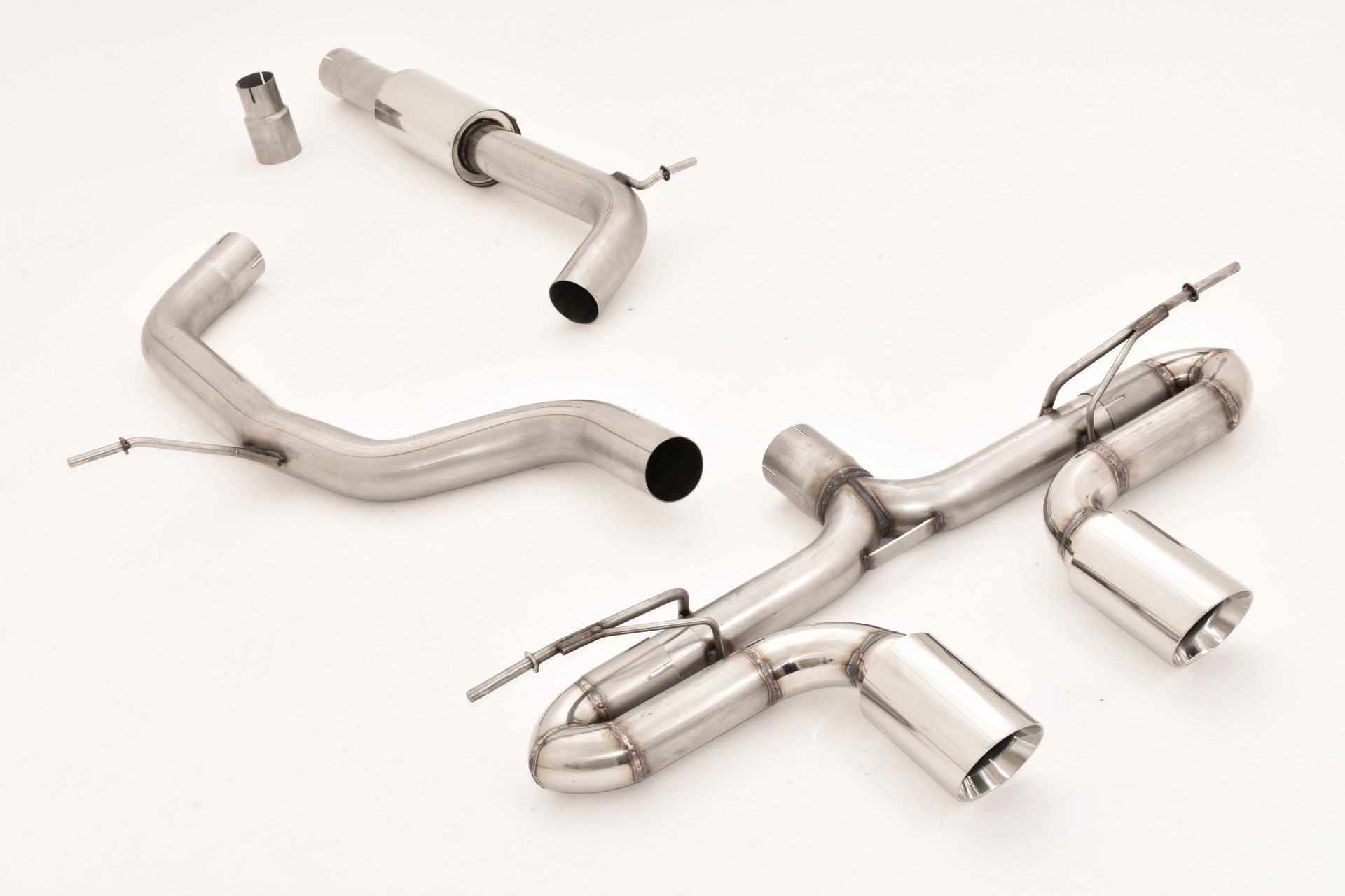 Friedrich Motorsport 76mm Duplex Auspuff Sportauspuff Anlage für VW Golf VII GTD