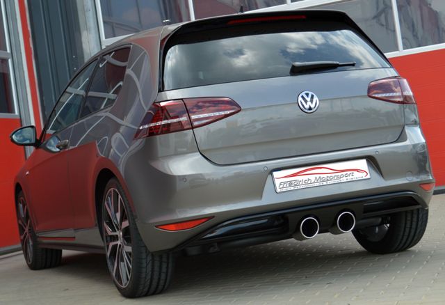 Friedrich Motorsport 76mm Duplex Auspuff Sportauspuff Anlage für VW Golf VII GTD