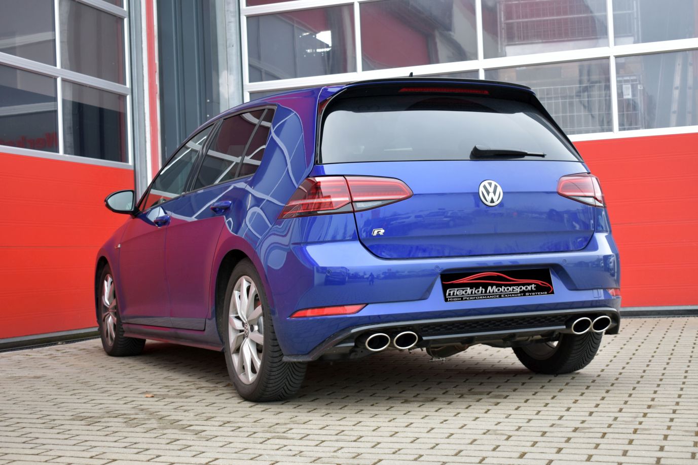 Friedrich Motorsport 76mm Duplex Sportauspuff mit Klappensteuerung für VW Golf 7