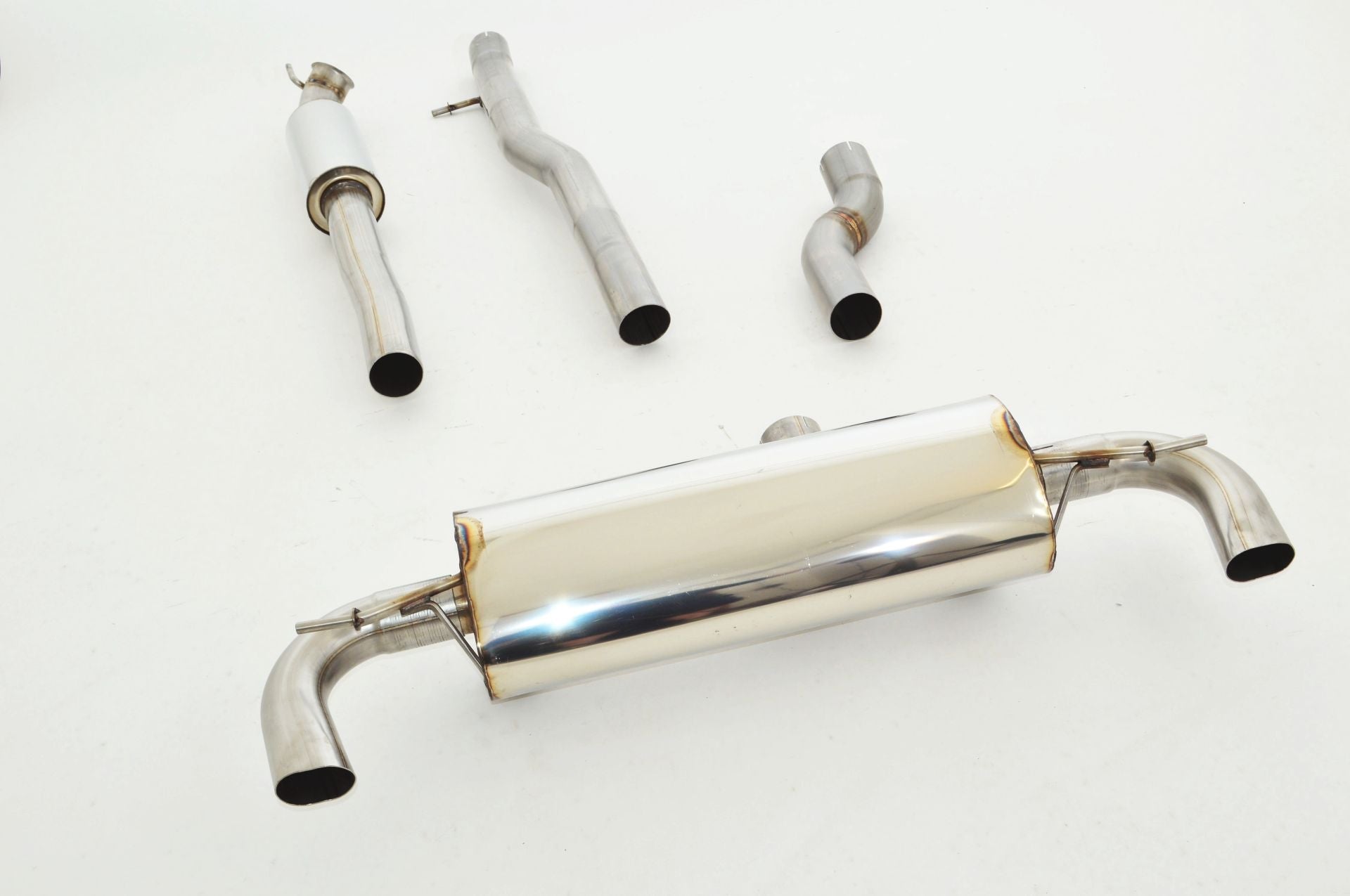 Friedrich Motorsport 76mm Duplex Sportauspuff Anlage für Mercedes W176 A Klasse