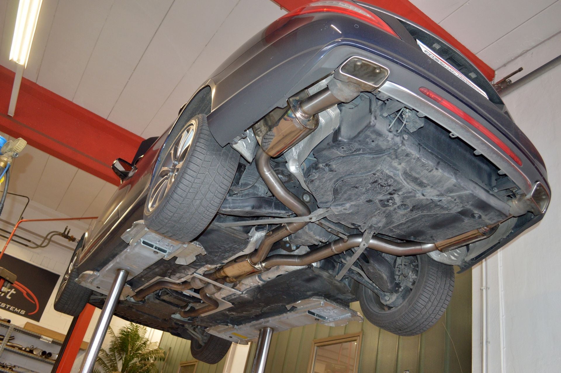 Friedrich Motorsport 2x76mm Sportauspuff Anlage für Mercedes C/X218 S/W212 CLS