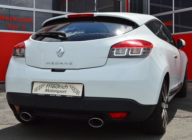 Friedrich Motorsport 76mm Sportauspuff für Renault Megane III GT Coupe 2.0 Turbo