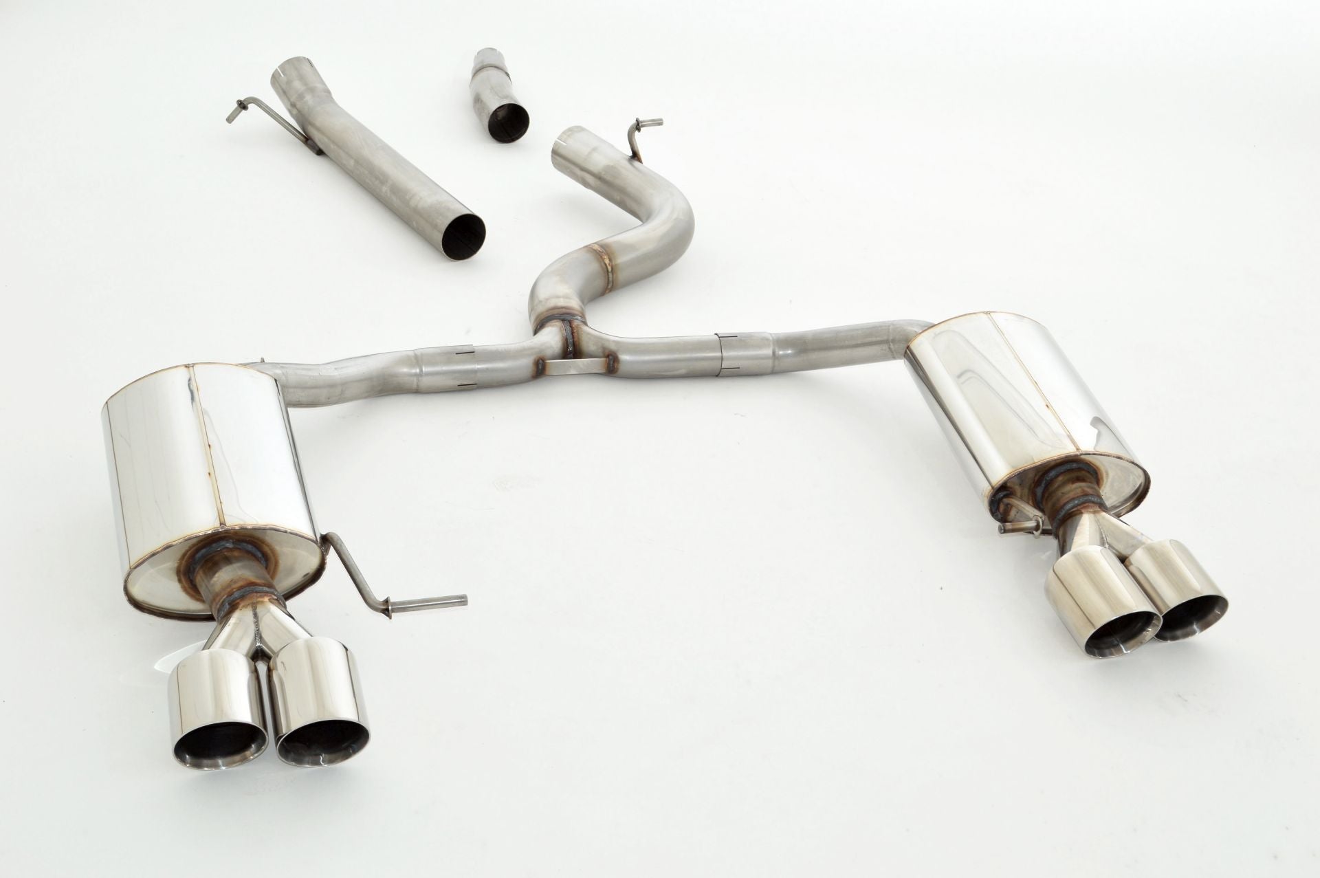 Friedrich Motorsport 76mm Duplex-Anlage Sportauspuff für Skoda Octavia RS 5E 2.0
