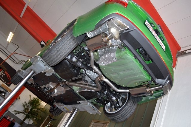 Friedrich Motorsport 76mm Duplex Sportauspuff Anlage für Skoda Octavia RS 5E 2.0