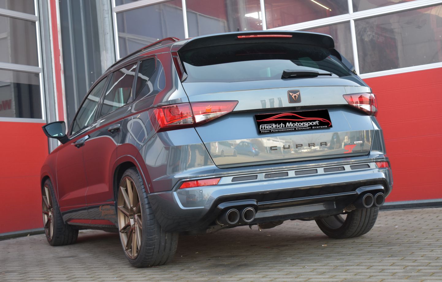 Friedrich Motorsport 76mm Duplex Sportauspuff Klappensteuerung für Seat Cupra