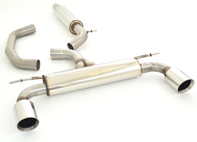Friedrich Motorsport 76mm Duplex Auspuff Sportauspuff Anlage für Seat Leon 5F