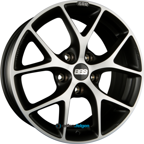 BBS SR 8.5x19 ET45 5x114.3 NB82 Vulcano Grau Diamantgedreht Matt