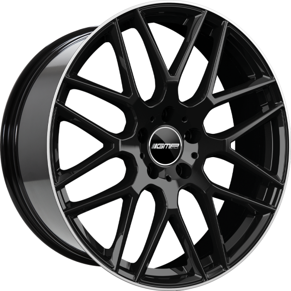 GMP Berghem  9x19 ET48 5x112 NB66.6 Black diamond