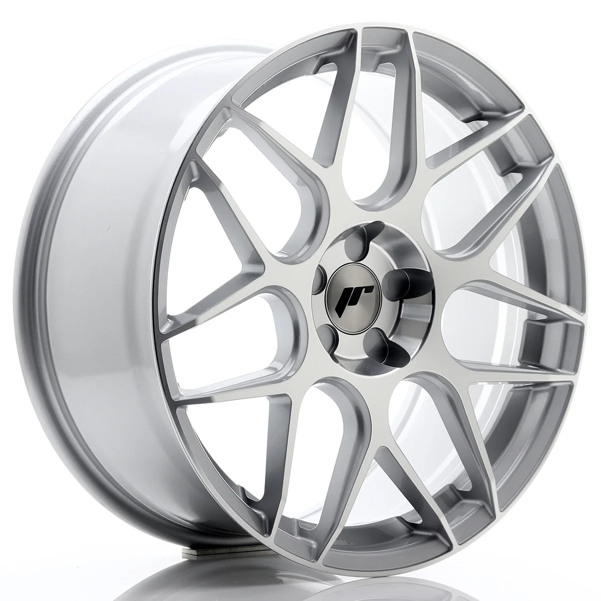 JR Wheels JR18 7x16 ET20-35 BLANK Silver Machined Face