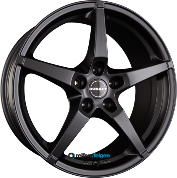 BORBET FS 7x17 ET45 5x114.3 NB72.6 Black Matt