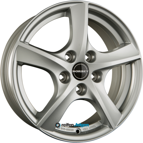 BORBET TL 7x17 ET40 5x114.3 NB66.1 Brilliant Silver