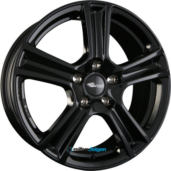 BROCK / RC RC19 5.5x15 ET42 4x100 NB60.1 Schwarz Glanz (SG)