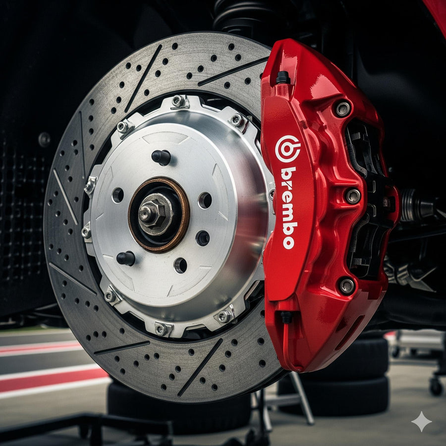 Bremsscheibe und Bremsbeläge für Pkw und Tuningfahrzeuge
