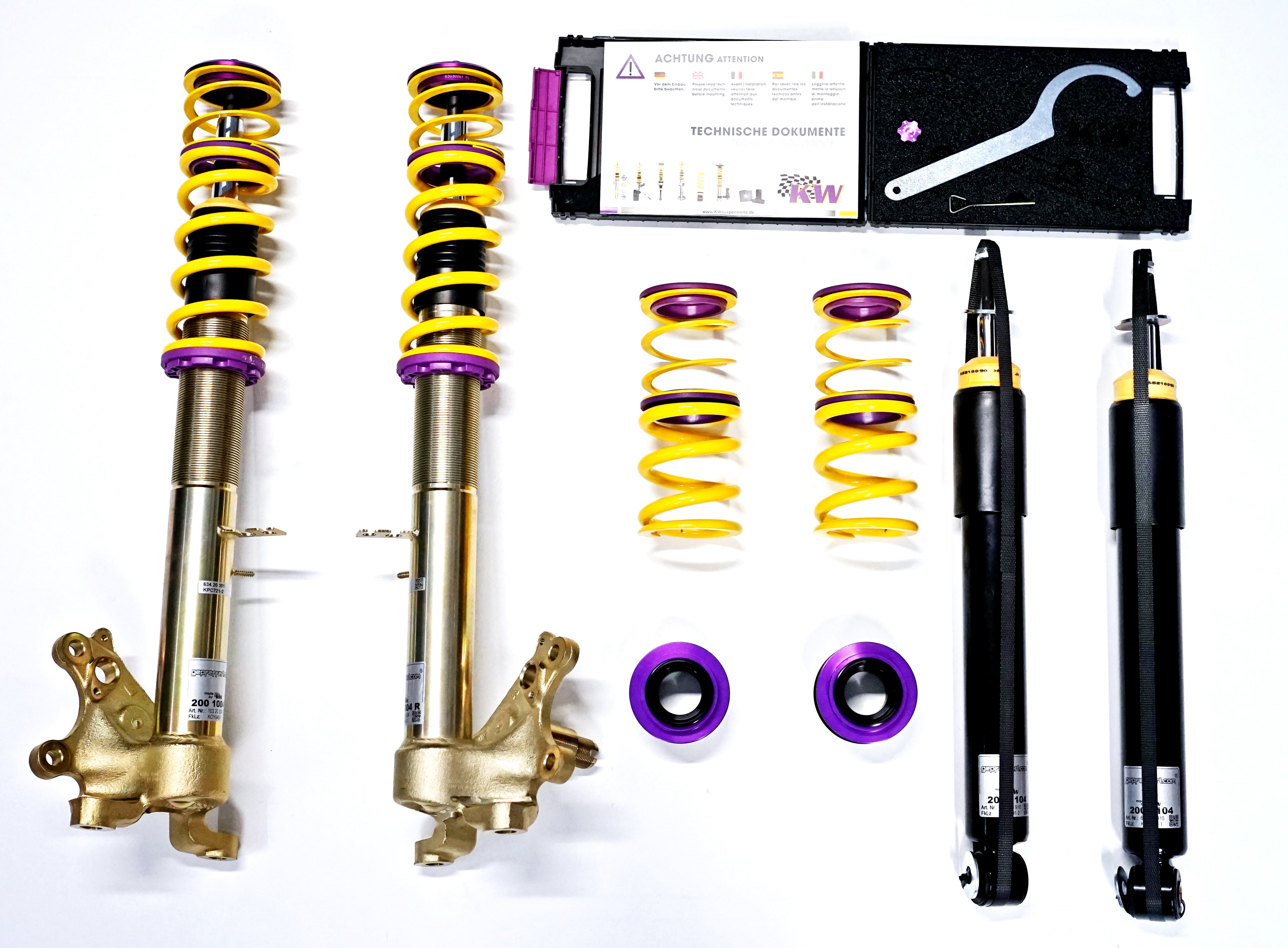 gepfeffert.com Gewindefahrwerk V1 BMW 3er E30 inklu. Federbeine