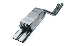 Eisenmann Mittelschalldämpfer Edelstahl/Endschalldämpfer Edelstahl Duplex (links/rechts) passend für Mercedes-Benz R230