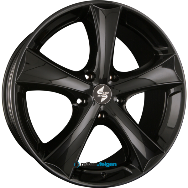 ETA BETA TETTSUT BLACK SHINY 8.5x18 ET45 5x120 NB65.1 Schwarz glänzend