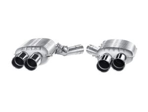 Eisenmann Racing Motorsport Sound Endschalldämpfer Edelstahl mit Klappensteuerung Endschalldämpfer Duplex 4x102mm passend für Limousine