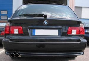 Eisenmann Racing Motorsport Sound Endschalldämpfer Edelstahl Einseitig passend für BMW E39 Touring/estate mit Serienheckschürze/ with standard rear bumper
