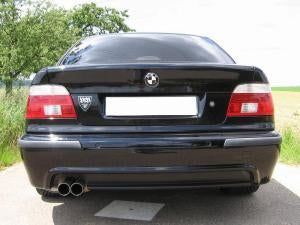 Eisenmann Racing Motorsport Sound Endschalldämpfer Edelstahl Einseitig passend für BMW E39 Limousine/ sedan mit M-Technik-Serienheckschürze/ with M- Technik rear bumper