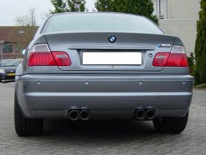 Eisenmann Racing Motorsport Sound Endschalldämpfer Edelstahl Duplex (links/rechts) passend für BMW E46 M3