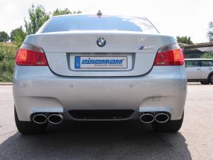 Eisenmann Racing Motorsport Sound Endschalldämpfer Edelstahl Duplex (links/rechts) passend für BMW E60 Limousine/ sedan
