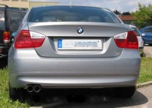 Eisenmann Racing Motorsport Sound Endschalldämpfer Edelstahl Einseitig passend für BMW E92 Coupe/BMW E93 Cabrio/ convertible