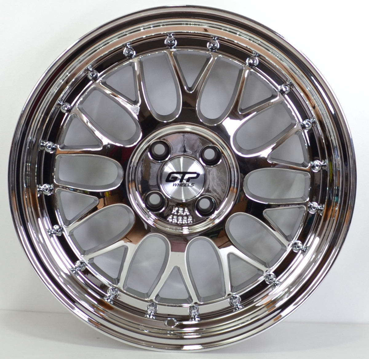 GTP 072 7,0x16 8x100/108 ET35 Vollchrom Flow Forming GTP WHEELS 7,0x16 ET35 8x100 Alufelge