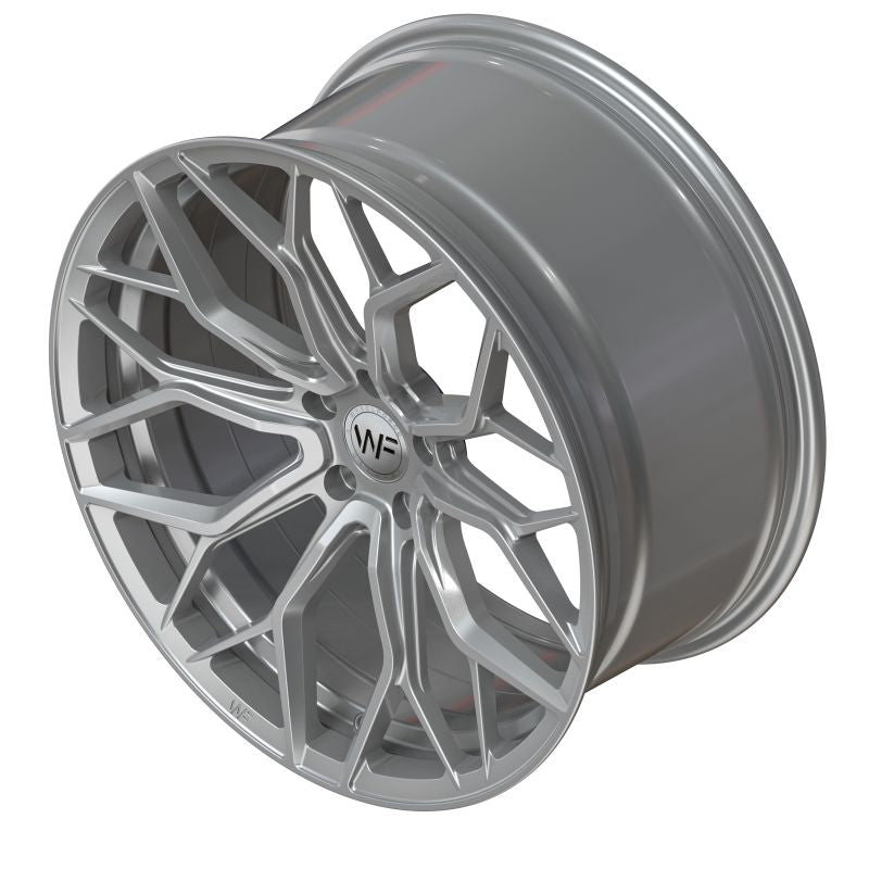 Wheelforce WF HE1-FF | FLOWFORGED + CNC FROZEN SILVER 5X114.3 10.5x21 ET44 werk91wrc 10,5x21 ET44 5x114,3 Alufelge Silber