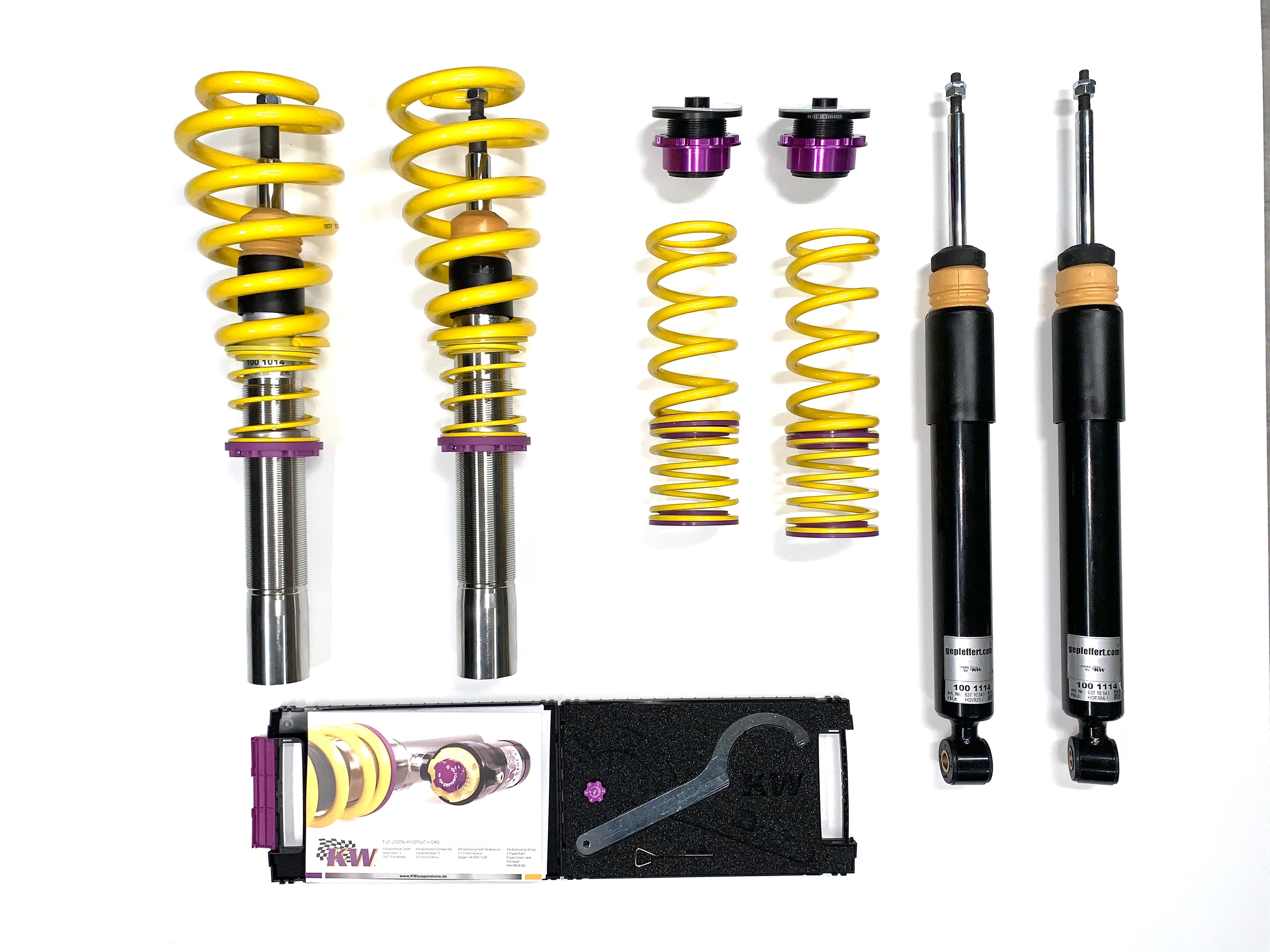 gepfeffert.com Gewindefahrwerk V2 Audi A4 / A5 (Typ B8, B81) incl. S & RS