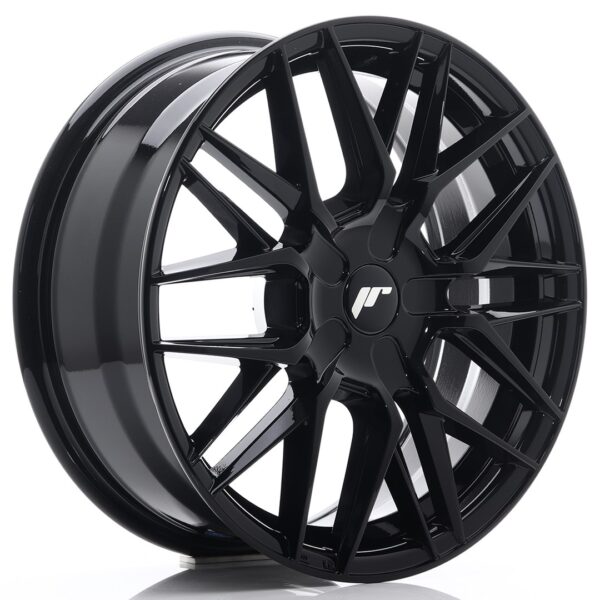 JR Wheels JR28 7x17 ET20-45 BLANK Glossy Black