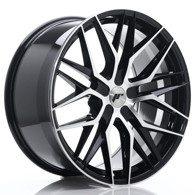 JR Wheels JR28 8x17 ET40 5x112 Gloss Black Machined Face