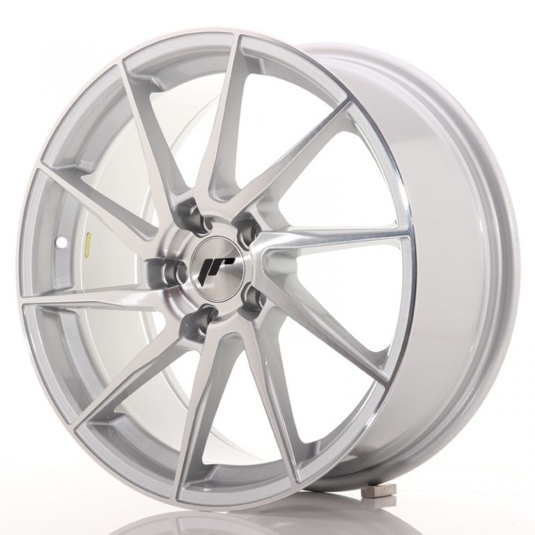 JR Wheels JR36 8x18 ET45 5x112 Silver Machined Face