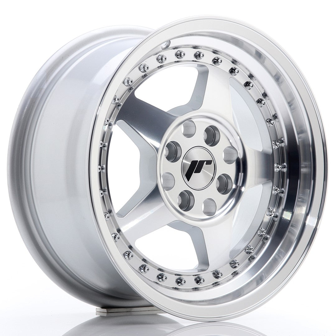 JR Wheels JR6 8x17 ET35 5x108/112 Silver Machined Face