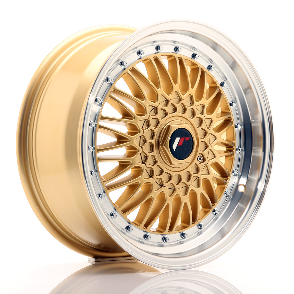 JR Wheels JR9 7,5x17 ET20 4x100/108 Gold w/Machined Lip