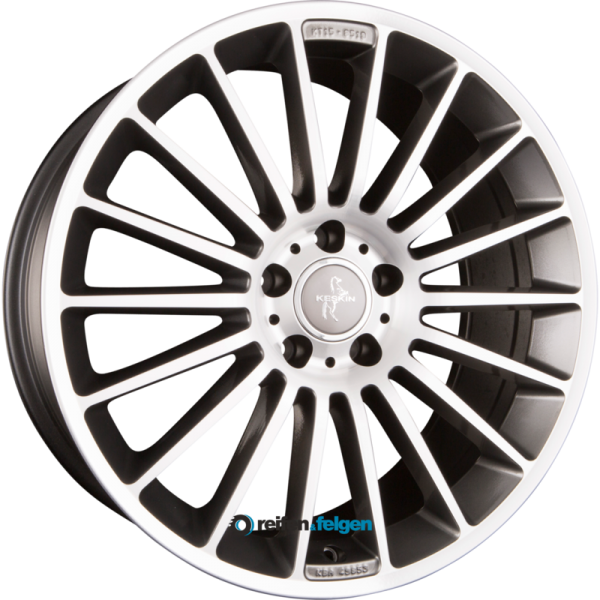 KESKIN KT15 SPEED 7x17 ET38 5x112 NB66.6 Palladium Front Polish (PFP)