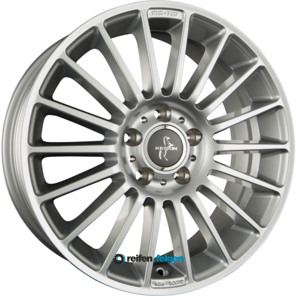 KESKIN KT15 SPEED 7x17 ET38 5x112 NB66.6 Silver Painted (SL)