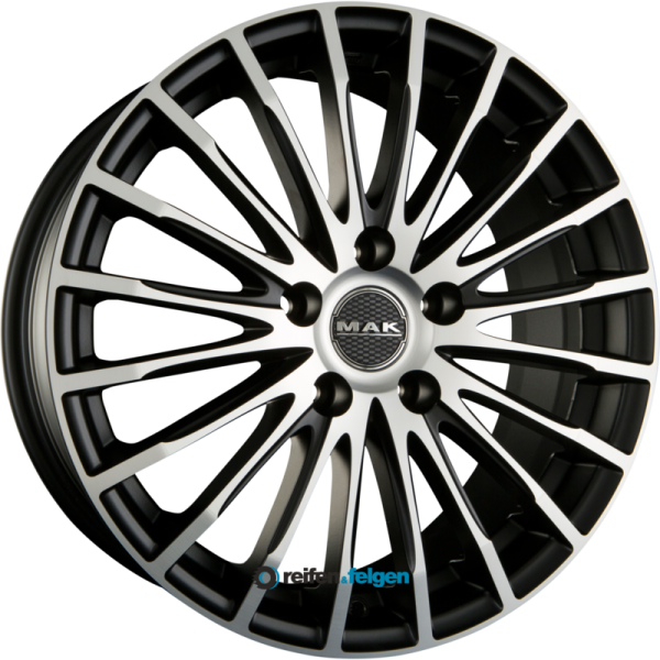 MAK FATALE 8x18 ET45 5x108 NB72 Ice Black