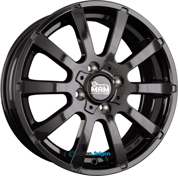 MAM MAM W3 6x15 ET25 4x108 NB65.1 Black Painted (BP)