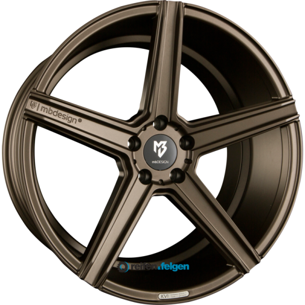 MB-DESIGN KV1 10.5x20 ET18 5x112 NB66.6 Bronze Seidenmatt