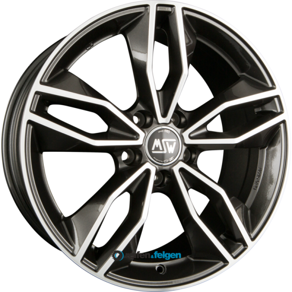 MSW MSW 71 7.5x17 ET35 5x100 NB63.3 Gloss Dark Grey Full Polished