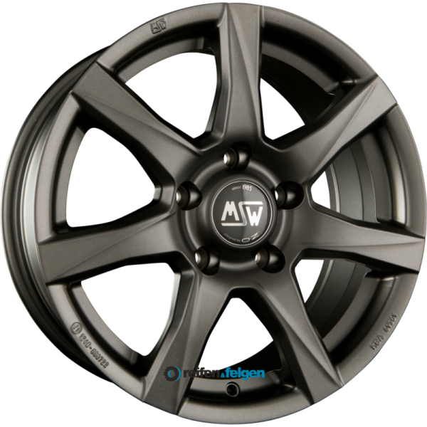 MSW MSW 77 7x16 ET37 4x100 NB63.3 Matt Dark Grey