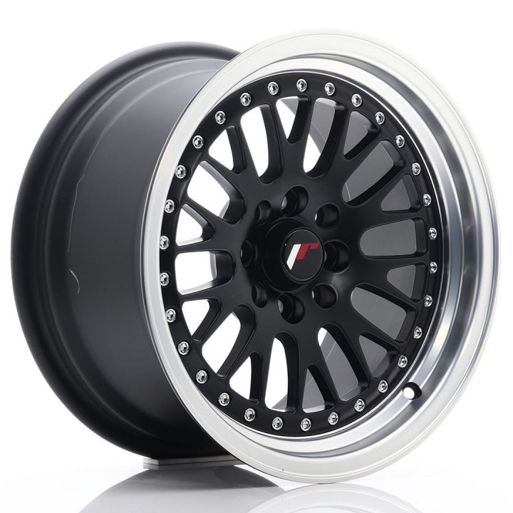 JR Wheels JR10 7x16 ET30 4x100/108 Matt Black w/Machined Lip