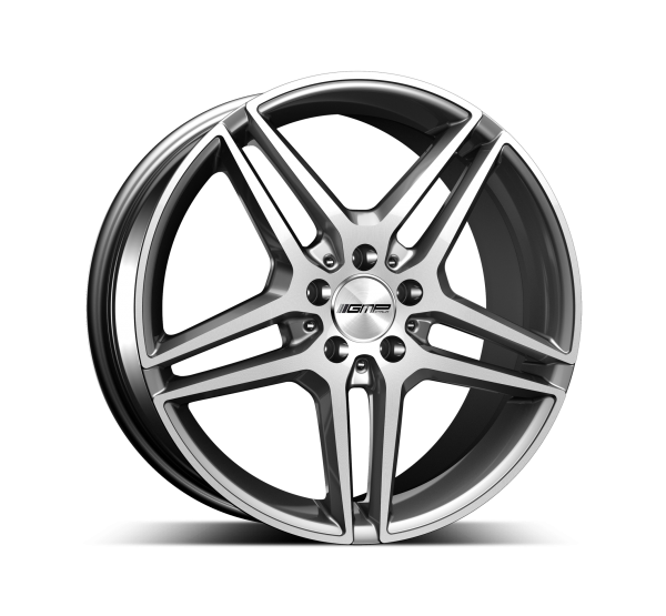 GMP Mythos  9,5x19 ET35 5x112 NB66.6 Black diamond