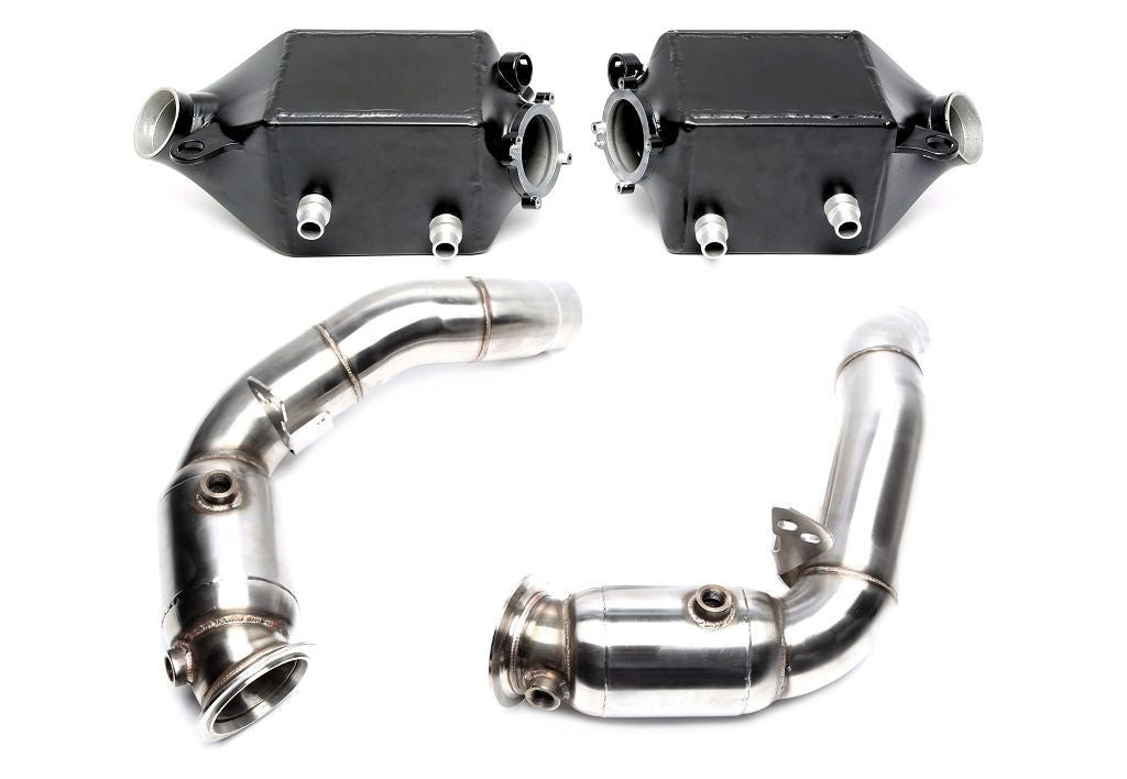 TA Technix Upgrade Kit LLK + Downpipe mit Kat passend für BMW 5er Serie M5 Typ F10, 6er Serie M6 Typ F06, F12, F13