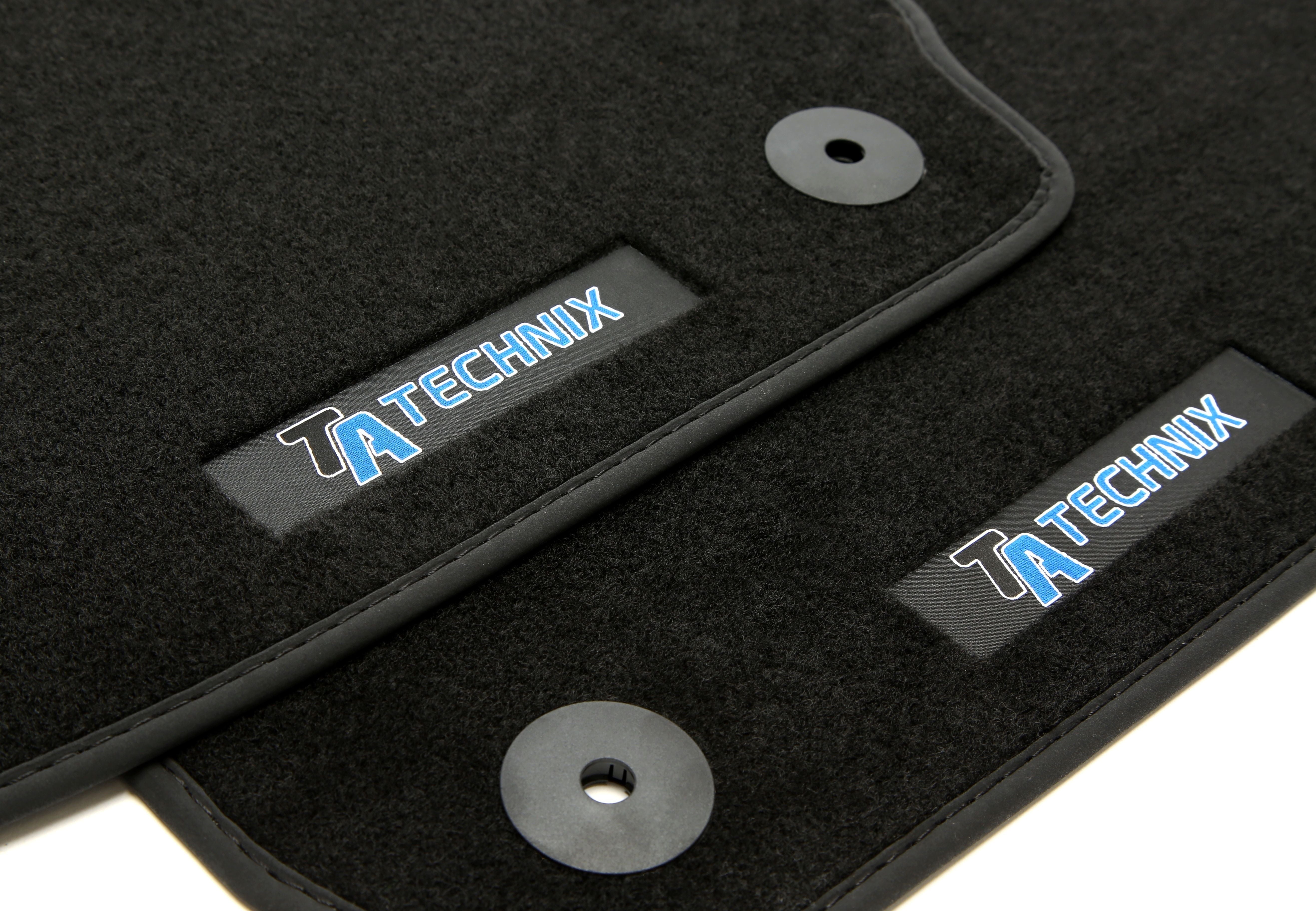 TA Technix Fußmatten Set mit Logo passend für Audi A6 Typ 4G, A7 Typ 4G